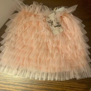 BNWT Hannah Banana girls tulle ruffled party  skirt size 7